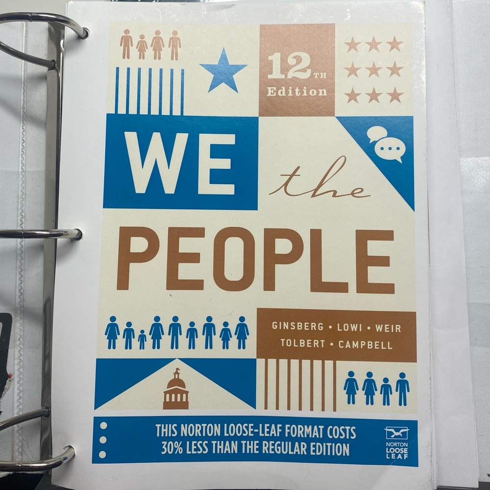 We The People college GOVT book. New.